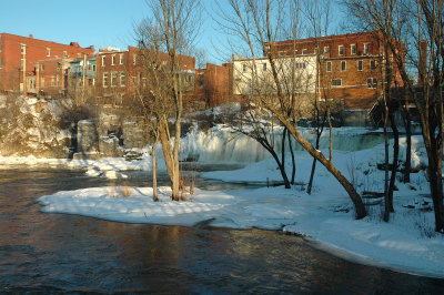 Middlebury Falls in Winter-2009
