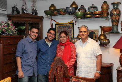 Craftland owner and his family