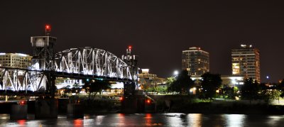 City View of Little Rock at Night