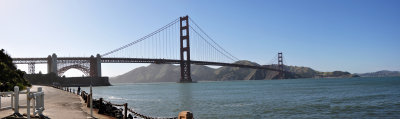 Panorama Golden Gate from the Bay