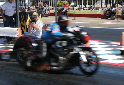 Ground-pounding Harley Nitro power.....