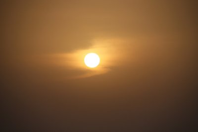 SUN SET  IN JEBEL ALI -TEST SHOT