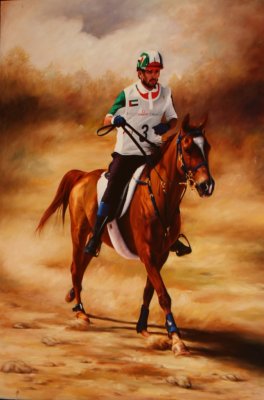 PICTURE OF A PAINTING - HH CROWN PRINCE OF DUBAI
