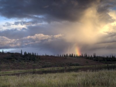 rainbow at Mirror Lake