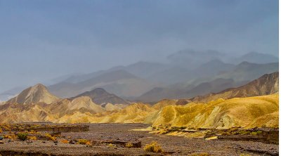 Death Valley in Rain