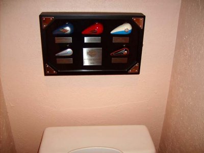 A Harley Tanks on Bath Wall
