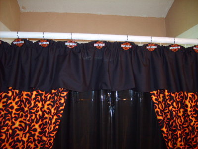 A Shower curtain detail