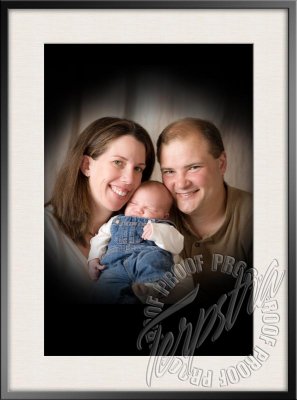 Haydon's newborn photos with Ryenn at two