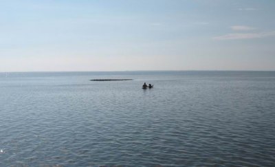 Mike and Rosie wade fishing