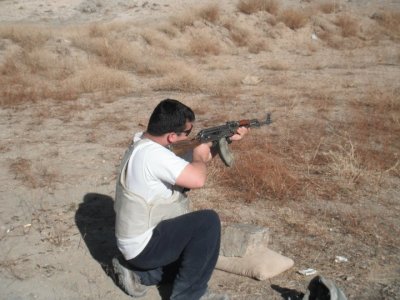 Oh man he has a weapon