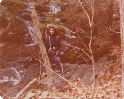 Rosie hiking Shanandoah 1977