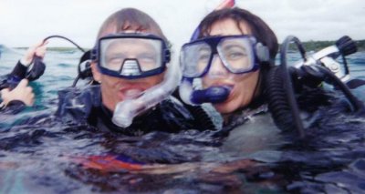 Scuba diving .Bahamas 1998