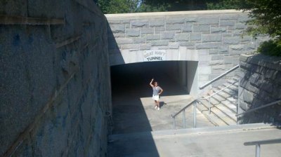 The Army football tunnel