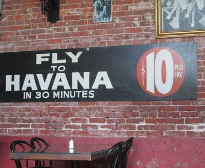 Fly to Havana...$10.00