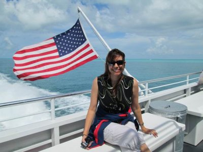 Kim on the way to Key West