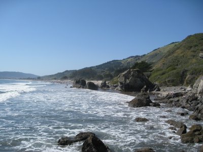 the beach from the south end