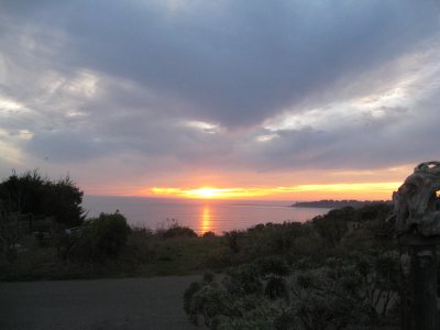 sunset over the Pacific