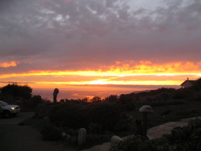 sunset over the Pacific