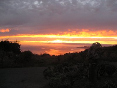 sunset over the Pacific