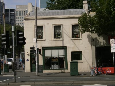 1850's shopg, Central Melbourne. Still in use as a cafe.