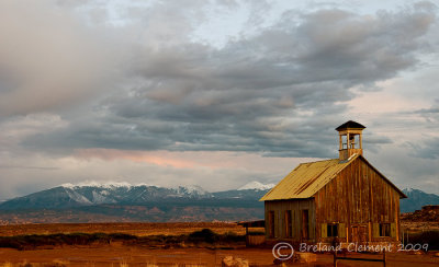 Sunset over La Sal Mountains