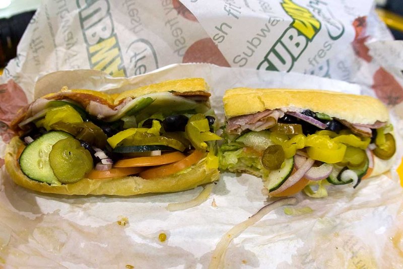 Subway Italian BMT sandwich