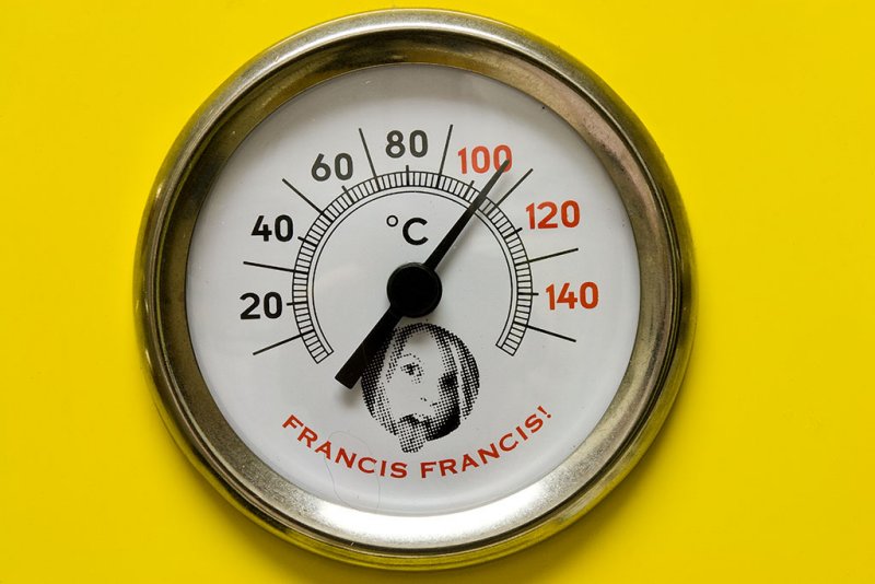 10/23/2010  Temperature gauge on my Francis Francis! X1 Espresso maker