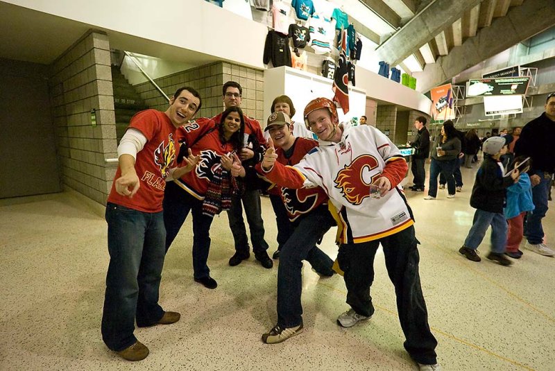 Calgary Flames vs. San Jose Sharks - February 12, 2008