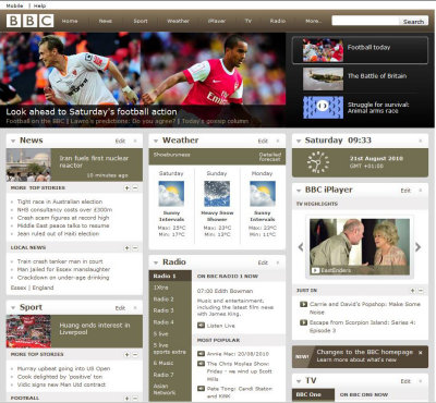 BBC Website check out the weather :)