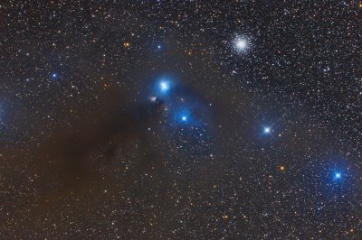 NGC 6723, NGC 6726,29, IC 4812 couronne australe