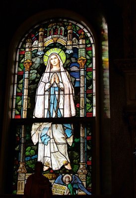Blessed Virgin Mary stained glass St John Cantius Roman Catholic Church.jpg