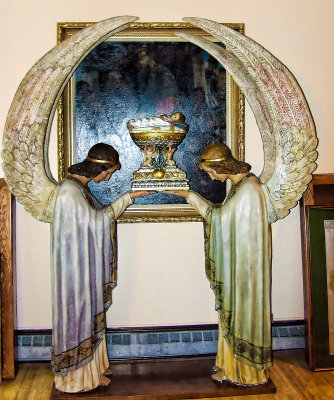 Angels holding Jesus St John Cantius Roman Catholic Church Chicago Il Museum.jpg