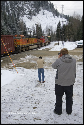 Railfans @ the East Portal