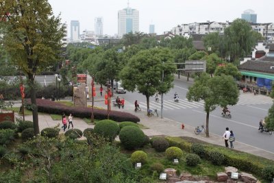 Street from top of park