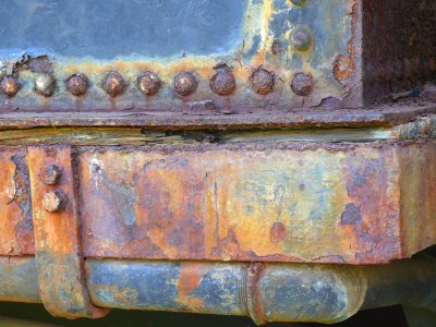 rusty train engine
