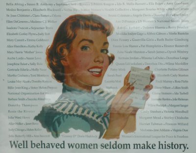Well behaved women.....