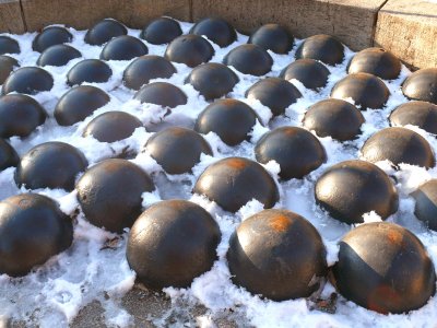 Cannon Balls at the Soldiers and Sailors monument