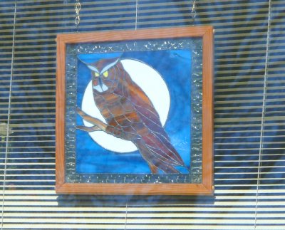 stained glass owl