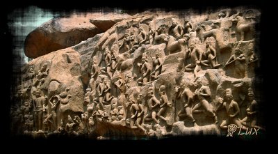 Arjuna'sPenance, Bas Relief carved on a huge rock