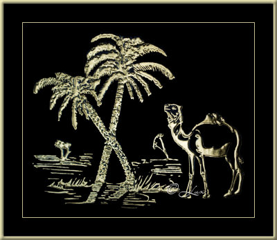 Camel & Dates Palms
