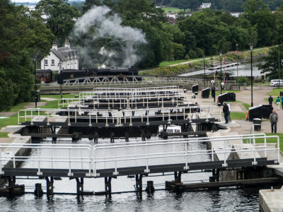 Caledonian Canal - Jacobite steam train