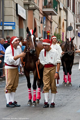 The parade of the Stabels - Il Palio degli Scuderie