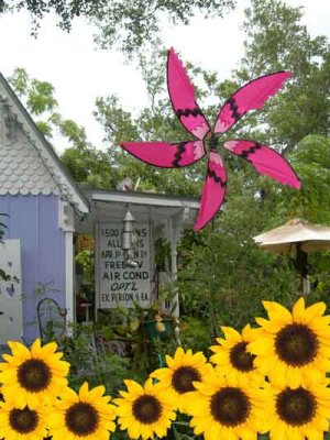Garden with Sunflowers