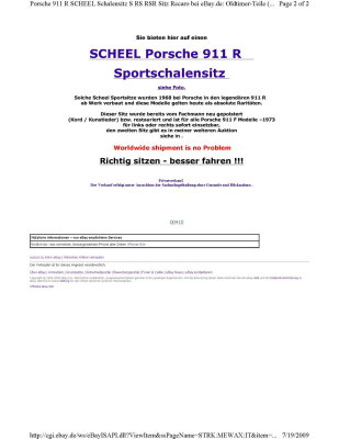 911R Scheel Seat - Don Miguel eBay.de July2009 - Page 2