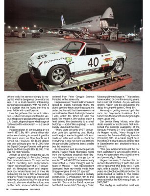 914-6 GT sn 914.043.1020 Sonauto #40 Le Mans Winning GT Excellence Mag December - Page 3