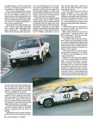 914-6 GT sn 914.043.1020 Sonauto #40 Le Mans Winning GT Excellence Mag December - Page 5