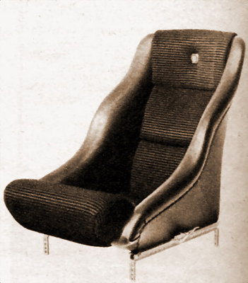 Scheel 914-6 GT Racing Bucket Seat and Seat Rails - Photo and Ad found in a 1970 German Magazine - Photo 1