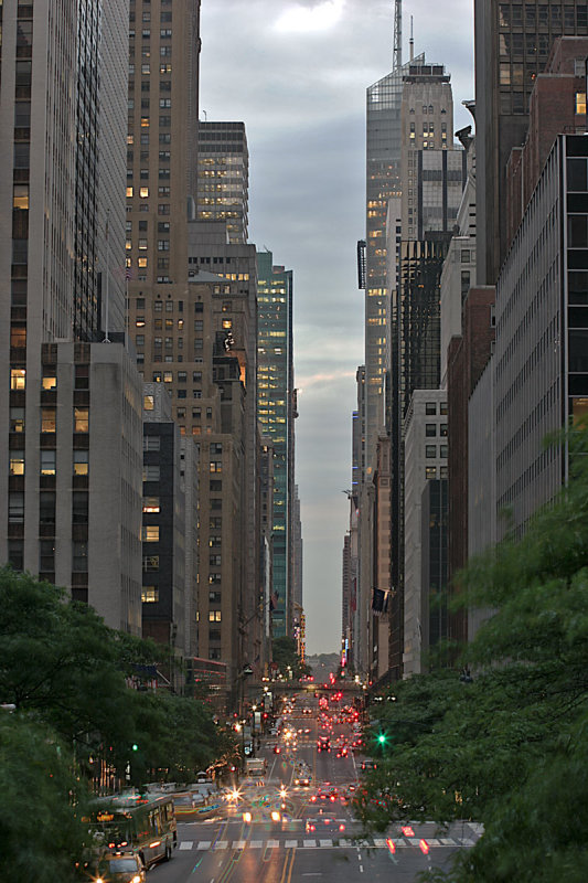 Sunset over 42nd St