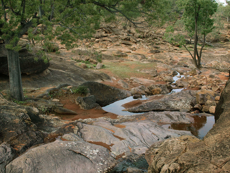 Flowing water