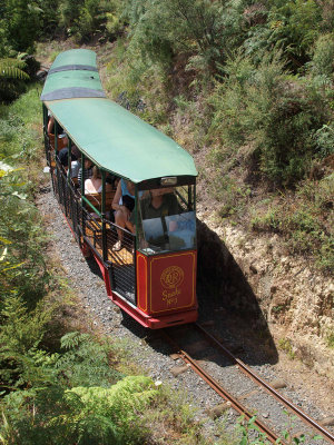 Train approaching the summit